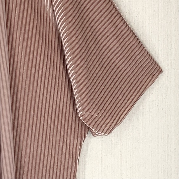 Alchemy Thread~Women’s Boho Ribbed‎ Velvet Stripe Kimono/Duster~Dusty Mauve~Sz M - Picture 8 of 12